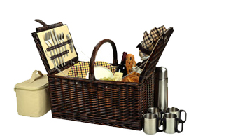 Buckingham Basket for 4 w/Coffee